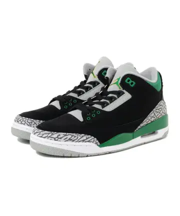 AIR JORDAN3 RETRO BLACK/PINE GREEN