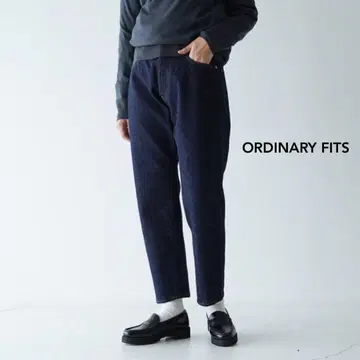 미사용 새상품 ORDINARY FITS 루즈 앵클 데님 원 워시