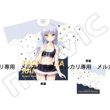 Angel Beats! 원작판 풀 그래픽 티셔츠 천사 타치바나 카나데