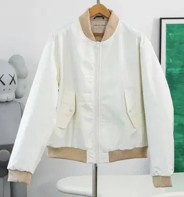 Dries Van Noten 백 지퍼 가죽 봄버 자켓