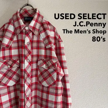 1980년대 "J.C.Penney" 웨스턴 플란넬 셔츠