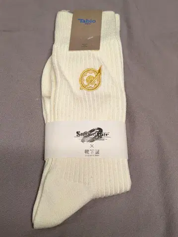 슈타인 게이트 타비오 콜라보 삭스 화이트 25~27cm