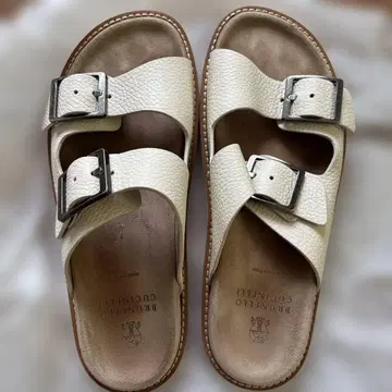 BRUNELLO CUCINELLI 화이트 컴포트 샌들