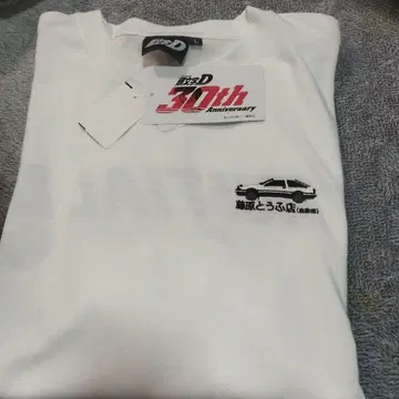 INITIAL D 30th Anniversary 티셔츠 L 화이트