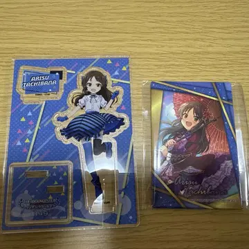 타치바나 아리스 조이폴리스 스퀘어 아크릴 스탠드 캔뱃지 세트