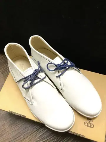 PRONTO 프로토 화이트 가죽 처카 부츠 25cm