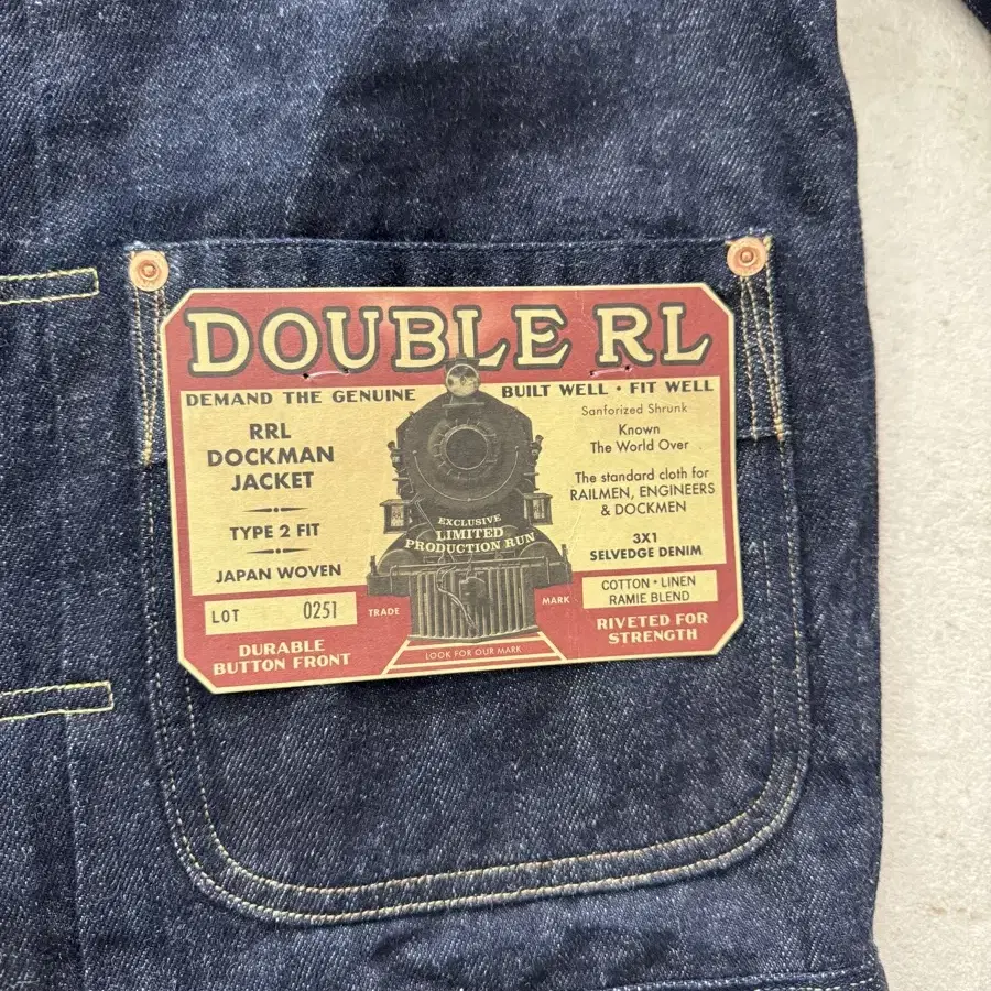 RRL | 더블알엘 RRL Limited Edition Embroidered Denim Jacket