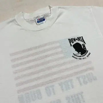 80년대 90년대 미국제 Pow Mia 티셔츠 베트남 전쟁 밀리터리