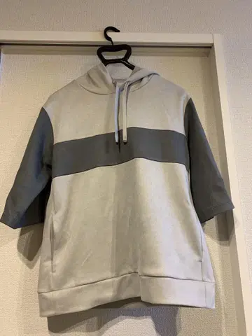 컴시즘 반팔 후드티 그레이