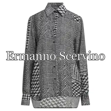 ERMANNO SCERVINO 올 패턴 실크 셔츠 38