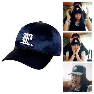 LMC 제니 착용 GOTHIC SATIN 6PANEL 캡 네이비