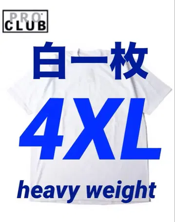 PRO CLUB 프로 클럽 티셔츠 새상품 헤비 웨이트 화이트 1장 4XL