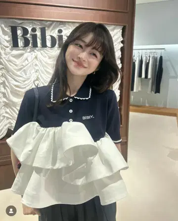 bibiy 폴로 페플럼 탑