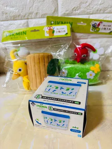 피크민 봉제 인형 소품함 제일복권 재고 컨테이너
