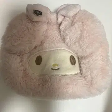 메종 드 플뢰르 마이멜로디 쿠로미 푹신푹신 퍼 파우치 핑크