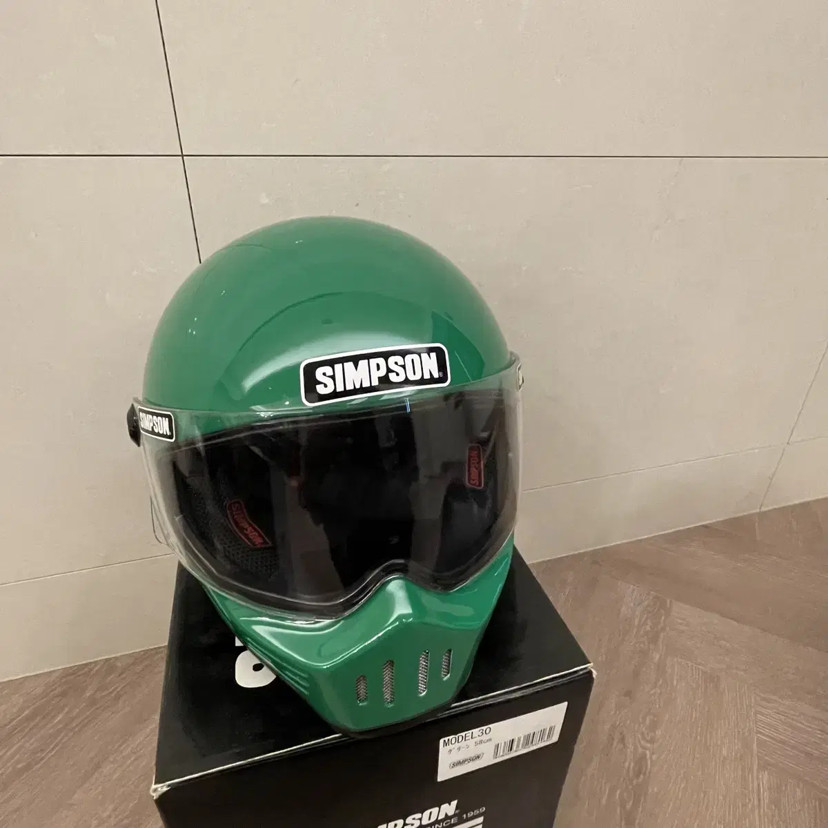 Selling Simpson M30 Green helmet.