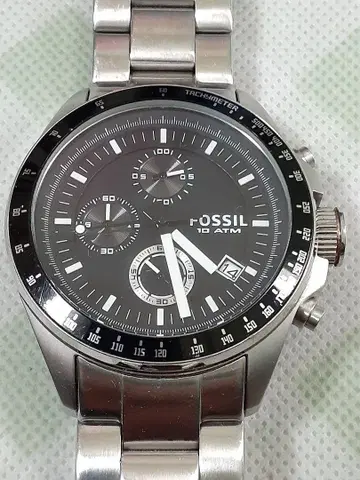 FOSSIL 크로노그래프 손목시계 10 ATM