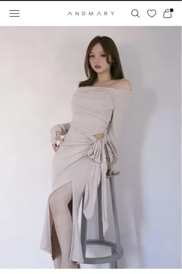 안드 마리 Sophie ribbon dress 택 포함 새상품