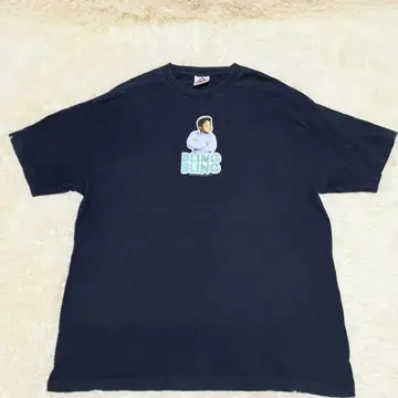 90s 아놀드 소년 Bling Bling 티셔츠 네이비 XL