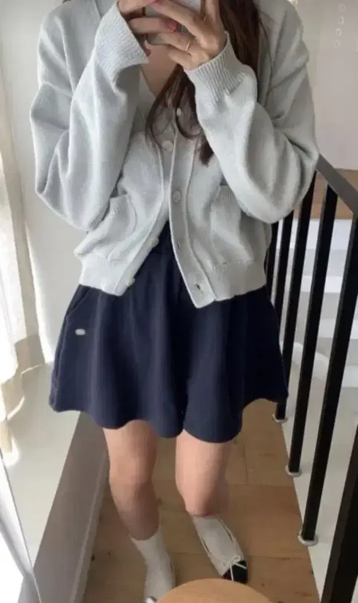 Tannat Flare Sweat Shorts Navy