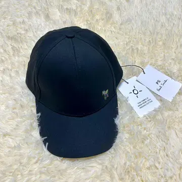 폴 스미스 블랙 자수 로고 야구 모자