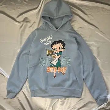 베티 붑 Betty Boop 후드 부착 맨투맨 L