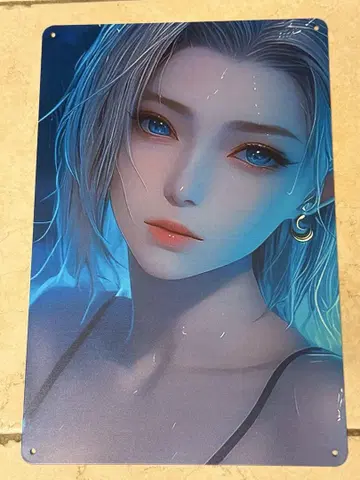 드래곤볼 인조인간 18호 양철 간판 3