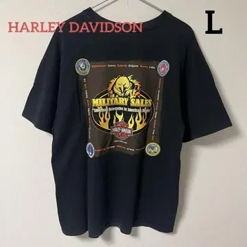 Harley Davidson 할리데이비슨 양면 프린트 티셔츠 L