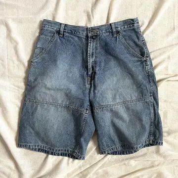 00s Y2K NAUTICA 데님 하프 팬츠 더블니 W30