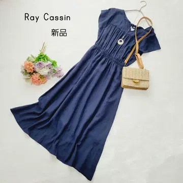 새상품*Ray Cassin 파랑 롱 원피스*반팔 원피스