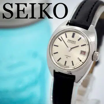 549 SEIKO 자동 감기 벨트 새상품 여성용 시계 블랙 빈티지