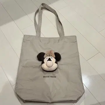 디즈니 미니 얼굴 토트백 베이지 LATTE COORDINATE