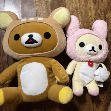 산엑스 리락쿠마 코리락쿠마 후드 부착 봉제 인형