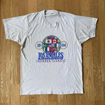 80년대 로스앤젤레스 올림픽 빈티지 티셔츠 USA제