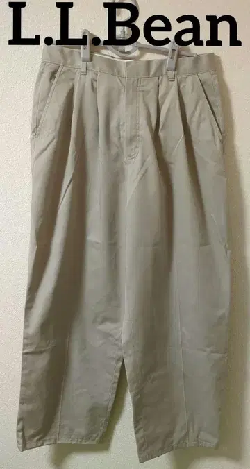 엘엘빈 LLBean 2턱 슬랙스 치노 팬츠 베이지