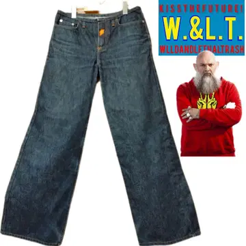 W&LT WALTER VAN BEIRENDONCK 배기 데님 와이드 팬츠
