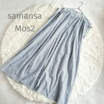 Samansa Mos2 프렌치 슬리브 개더 원피스