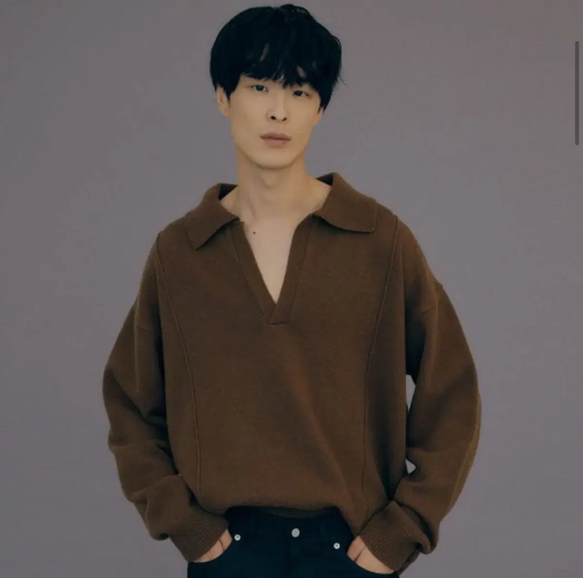 Moonsun Lambswool Pintuck Kara Knit