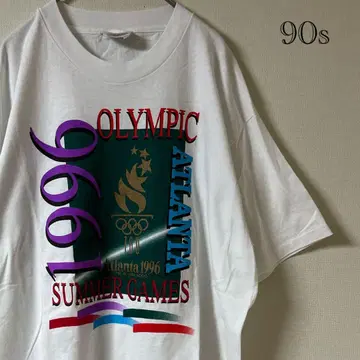 90s Hanes/애틀랜타 올림픽 티셔츠/L/화이트