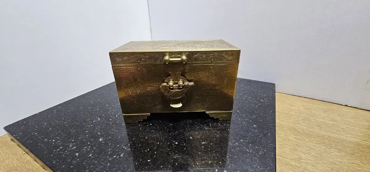 Brass Jewelry Box Antique