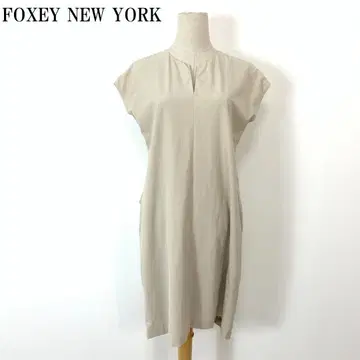 LA6517 폭시 뉴욕 슬리브리스 원피스 베이지 40