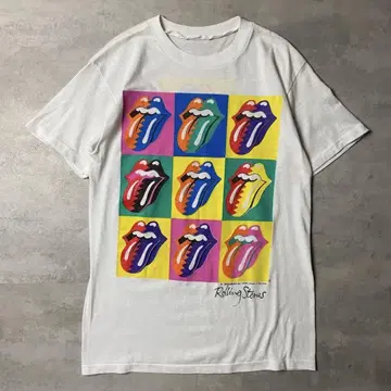 80년대 90년대 롤링 스톤스 1989 락 티셔츠 투어 티셔츠