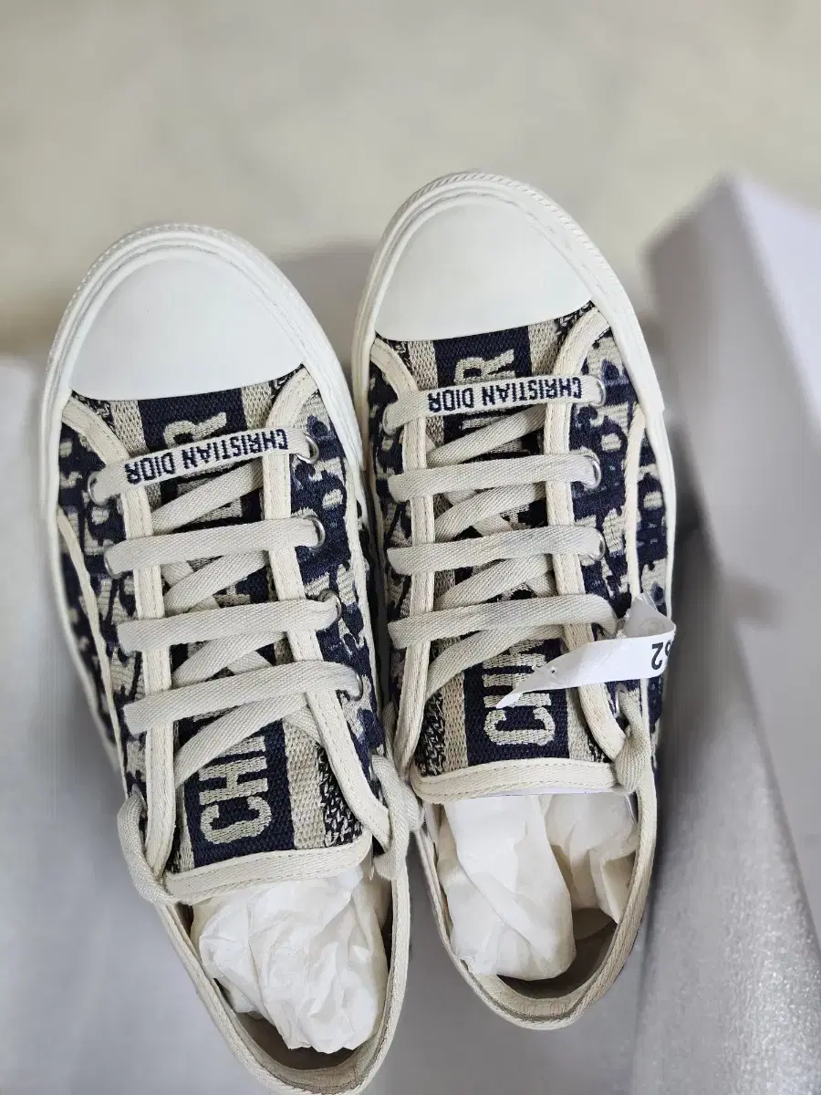 Dior Walk'n'Dior Oblique Embroidered Sneakers Navy 36.5(235)