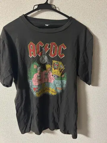 ACDC 티셔츠 밴 티 빈티지