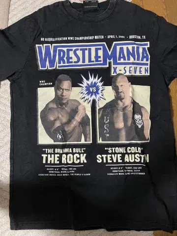 WWE WrestleMania X-Seven 티셔츠 S