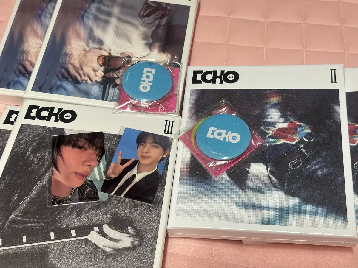 Bangtan jin Ecco preorder sealed album 2 sets (6 sheets) + poca 2 + hand mirror 2