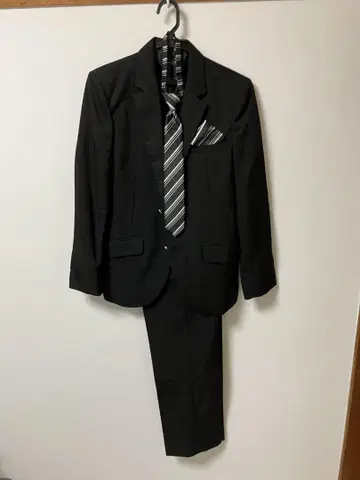 블랙 포멀 슈트 넥타이 포함 히로미치 나카노 165cm