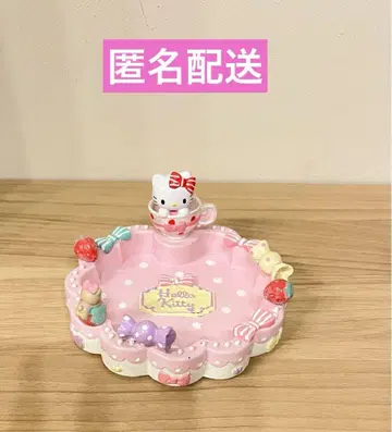 레어 헬로키티 액세서리 트레이 라메 소품함 딸기 타이니 참