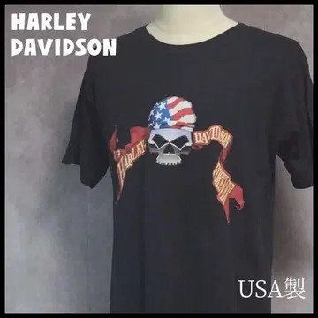 HARLEY DAVIDSON 티셔츠 스컬 셔블 헤드 USA제 L