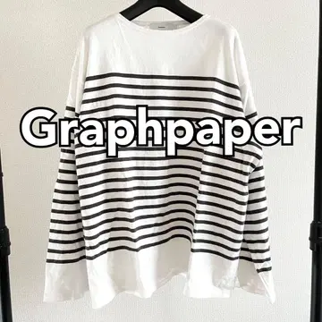 그라프페이퍼 패널 보더 L/S 티셔츠